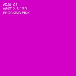 #D201C5 - Shocking Pink Color Image